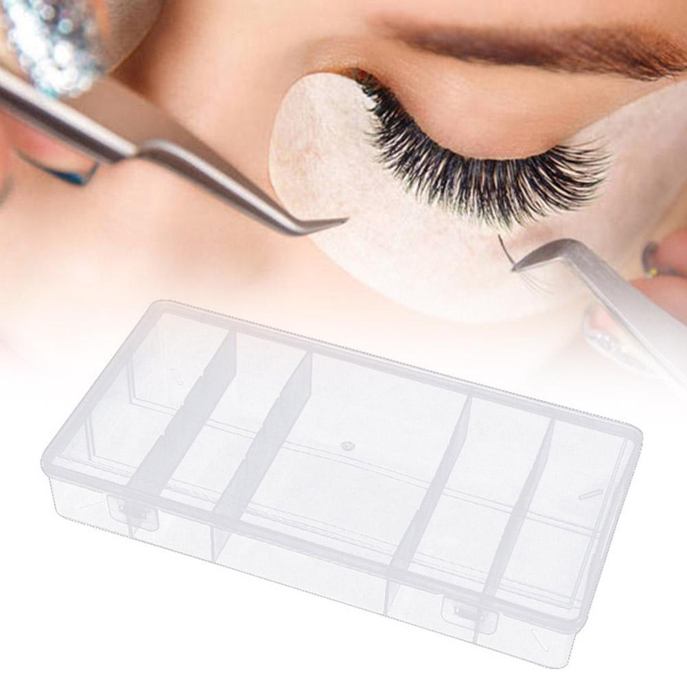 5 Grid Transparent With Cover Rectangle Vertical Eyelash Storage Box Box Organizer Tool Makeup S5M4
