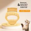 Portable Abs Pet Comb Gentle Ergonomic Handle Deshedding Brush Grooming Tool For Home Cat Cleaning Supplies