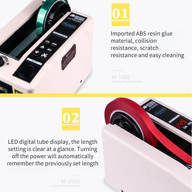 M-1000 Automatic Adhesive Paper Machine Electric Tape Cutting Machine Factory Packaging Auxiliary Tape Cutting Equipment