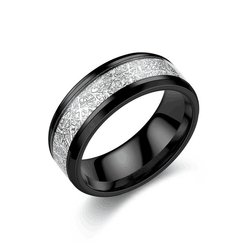 NIHON Fashion Titanium Steel Couple Rings - Versatile Textured Ins Style, European & American Design.