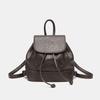 Fashion College Student Class Backpack Women's New Versatile Lychee Pattern Backpack Going Out Travel Bag Schoolbag