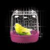 Color Plastic Round Bathtubs Kit Hanging Cage Bird Cage Accessories Parrot Bathtub Bath Shower Box