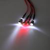 GTIWUNG 4-LED RC Car Lights, RC LED Lights, Headlight and Taillight Set for 110 RC Model Cars and Trucks, 5mm3mm Diameter, Comfortable and Easy to