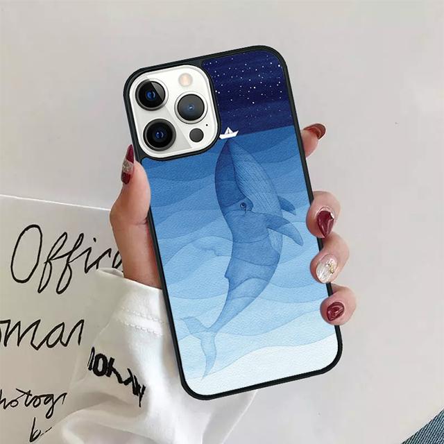 Killerwale Ozeantiere Telefonhülle für iPhone 11 12 13 14 Pro Max Mini Cover für iPhone X XS Max XR 5 6 7 8 Plus Coque