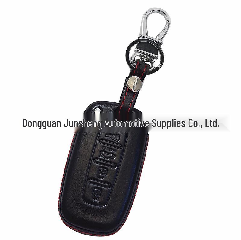 

Genuine Leather Key Case for Hyundai Elantra, Yue Dong, IX35, and Ix45 Coupe Individual Packaging