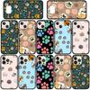 Phone Case for iPhone 17 16 15 Plus X XR 16E Huawei P30 P20 Lite Redmi Note 14 12 11 13 Pro Max OPPO A60 A80 A40 A18 A38 A54 Cartoon Dog Paw Cat Cover