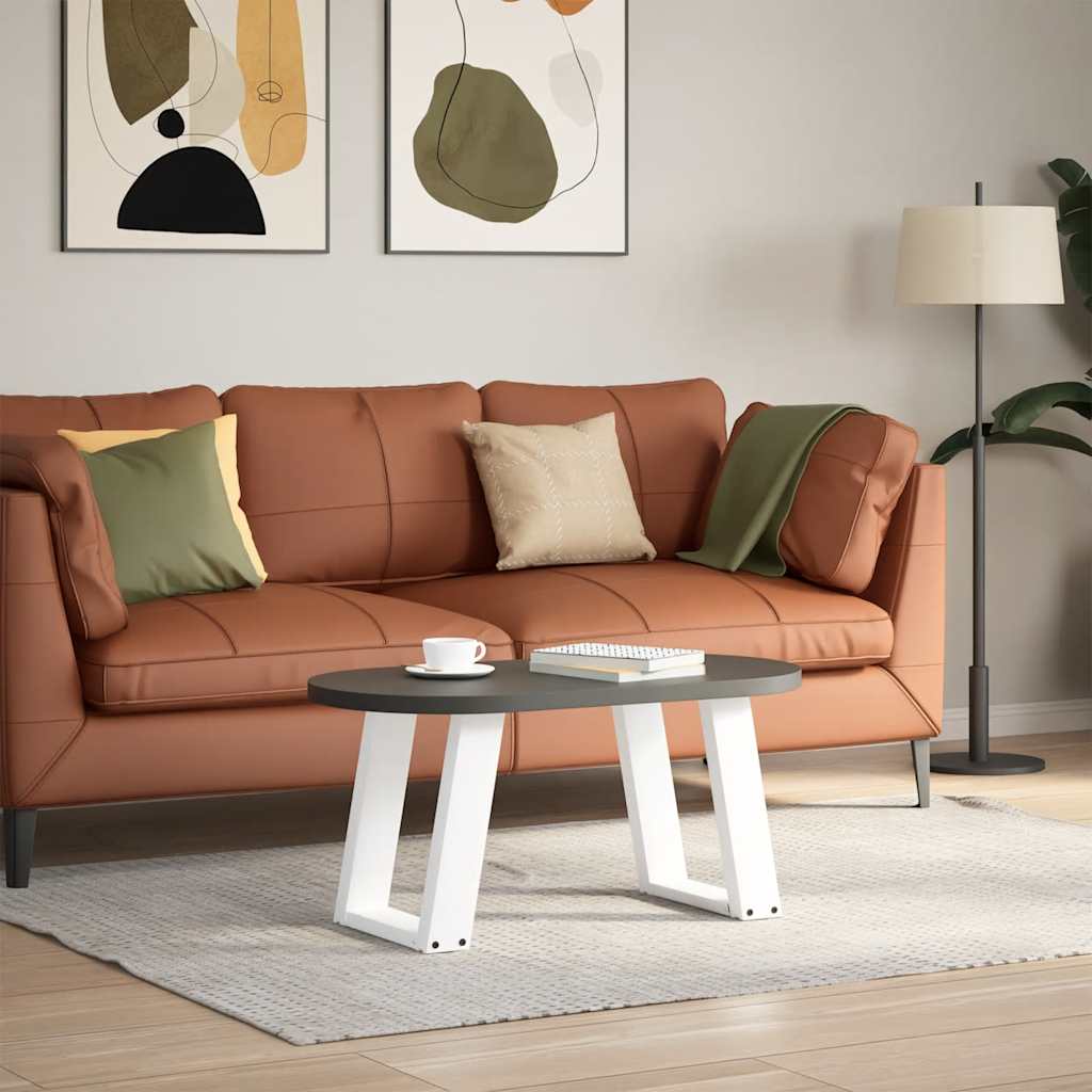 Vidaxl Coffee Table Legs, 2 Pcs, White, 28X(42-43) Cm, Steel