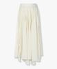 Bobeu Crinkle Ruffle Long Skirt_Ivory 7156235004