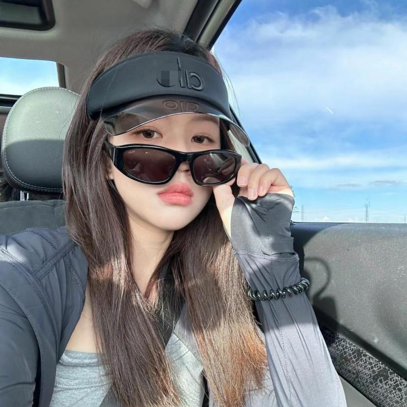 Alo Airlift Solar Visor Cap Embroidered Wide Brim Sun Hat Outdoor Sports Tennis Hiking