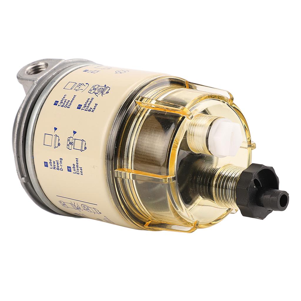 Separator wody filtra paliwa Odporny na korozję Dobre uszczelnienie 2 otwory Separujący wodę Filtr paliwa R12T