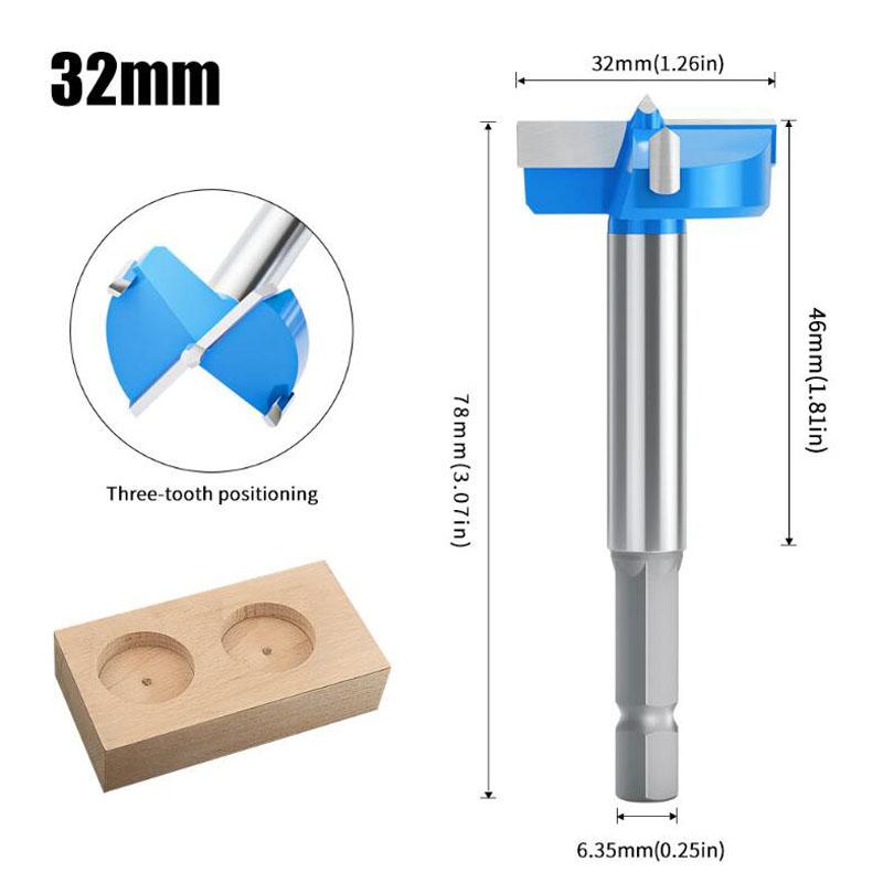 1/4inch Shank 15-35mm Carbide Hinge Boring Bit Woodworking Tools Desktop Hinge Door Lock Router Bit Hole Opener