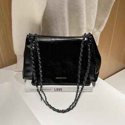 Large Capacity Bag Women's New Fashion Retro 2025 Autumn Chain Shoulder Messenger Bag Casual Texture Small Square Bag