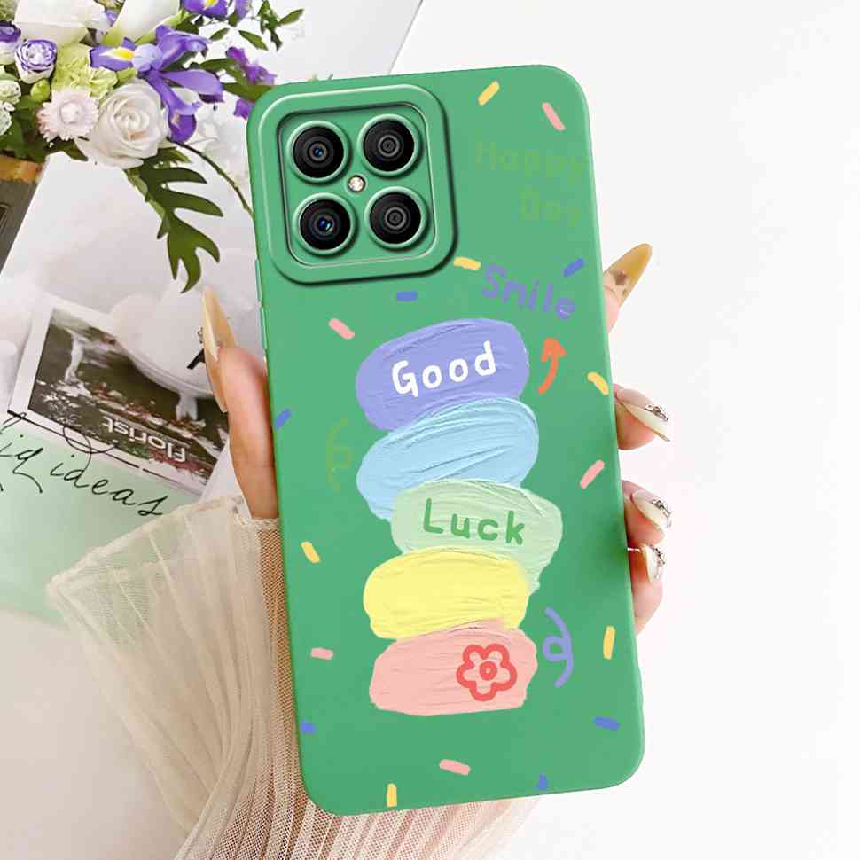 Luxury Pattern For Honor X8 4G Matte Silicone Back Shockproof Full Soft Cover For HonorX8 4G TFY-LX1 TFY-LX2 Fundas