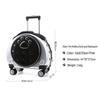 Transparent Space Capsule Pet Carrier Backpack with Wheels