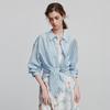 Chuyu Women's Lyocell Acetate Long Sleeve Shirt with Back Slit