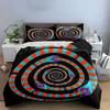 Buntes Spiral-Schlangen-Design Trio Exquisites Dreiteiliges Bettwäsche-Set Geschenk Für Kinder Und Erwachsene