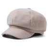 Woolen Fabric Baker Cap Solid Color Beret Hat Fashion Octagonal Cap  Autumn Winter