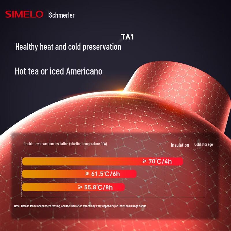 Shimeile Pure Titanium Insulated Tea Mug