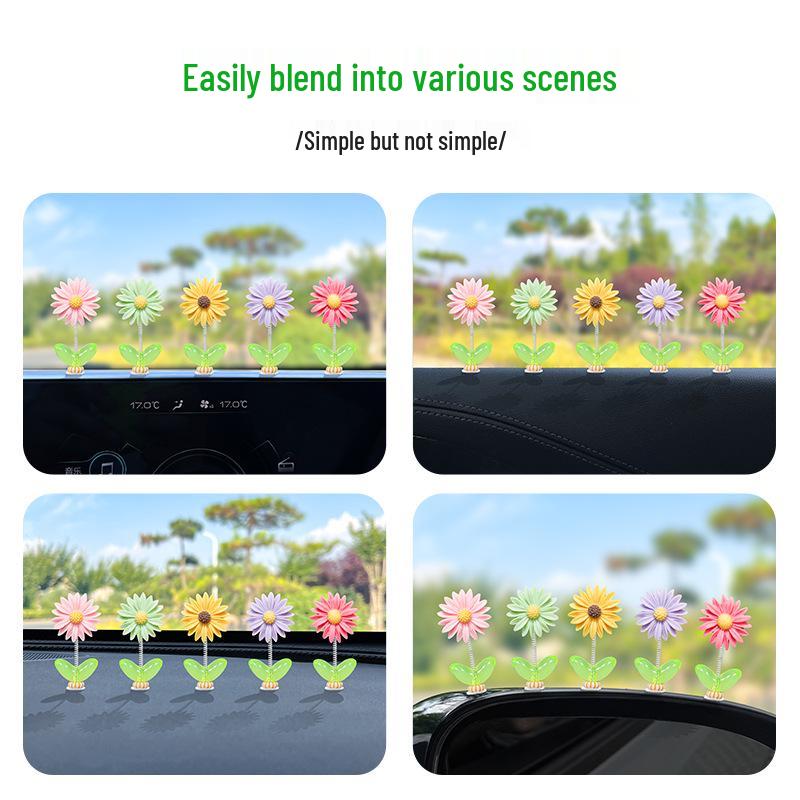 Sunflower Car Ornament for Dashboard or Passenger Seat