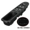 Black Front Right Window Switch for Peugeot 207