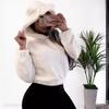 Fluffy Rabbit Ears Hooded Sweater - European & American Autumn/Winter Collection