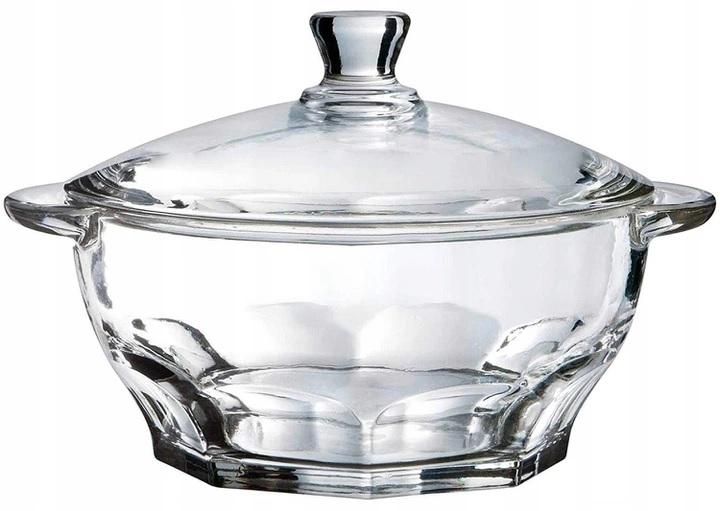 Heat-resistant Glass Vase with Lid, 2.5 L