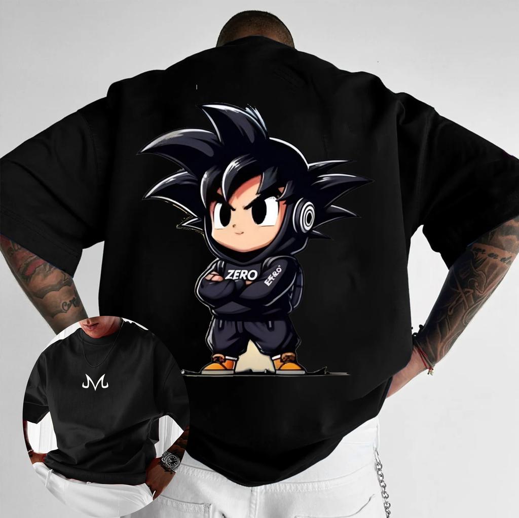 Dragon Ball Mens Womens T shirt Anime Loose Design Sense Tee Summer and Spring Boys Short Sleeves Parentchild Outfits