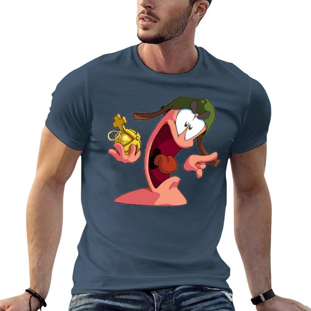 Worms Game Shirts Gaming Gamer TShirt High Elasticity Sports TShirt