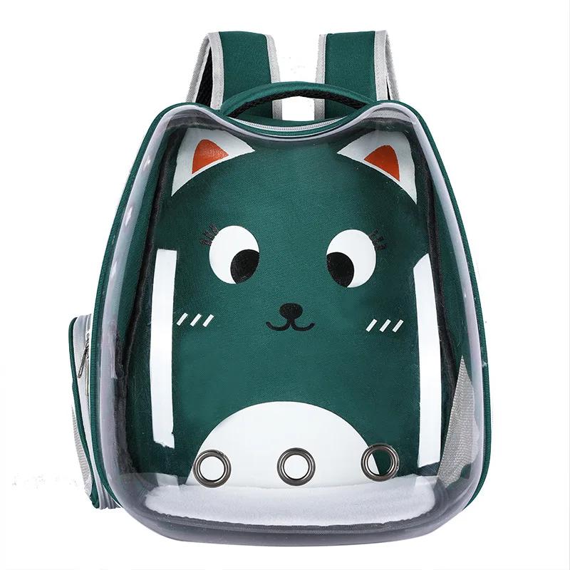 Cat Backpack Breathable Pet Backpack Going Out Portable Bag Transparent Space Bag Pet Car