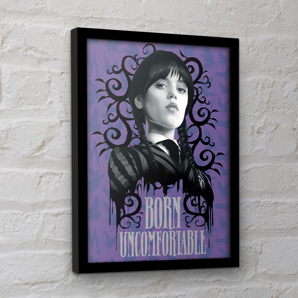 Wednesday Uncomfortable Framed Poster