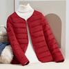 New autumn and winter liner cotton-padded clothes, round neck collar, two padded jackets, light down cotton-padded clothes, women's short styles