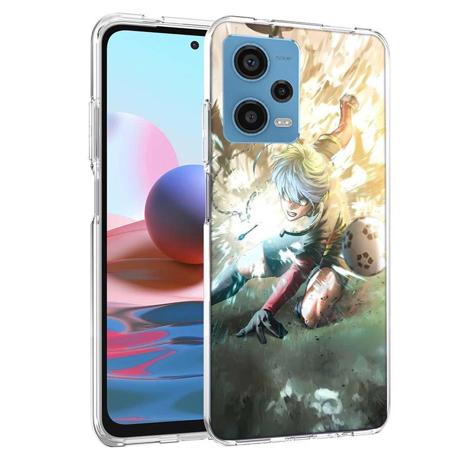 Blue Lock Anime Phone Case For Redmi Note 13 12 14 15 Pro Plus 13R 11 11T 11E 11S 10 Pro 10S 9 9S Cover Cell Clear TPU Capa Case
