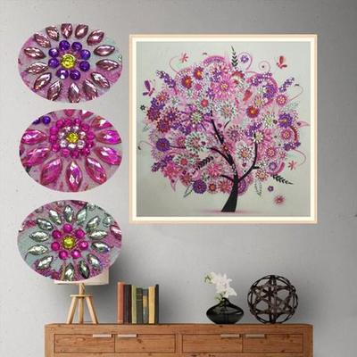 5D DIY Full Drill Diamond Painting Four Seasons Flowers Cross Stitch Embroidery Rhinestones Painting