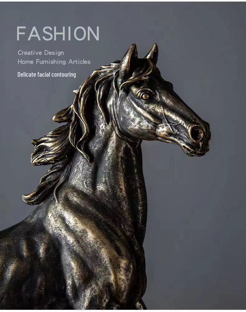 Dragon Horse Spirit Feng Shui Ornament for Wealth - Ideal for Entrance, Study, Living Room, or Office