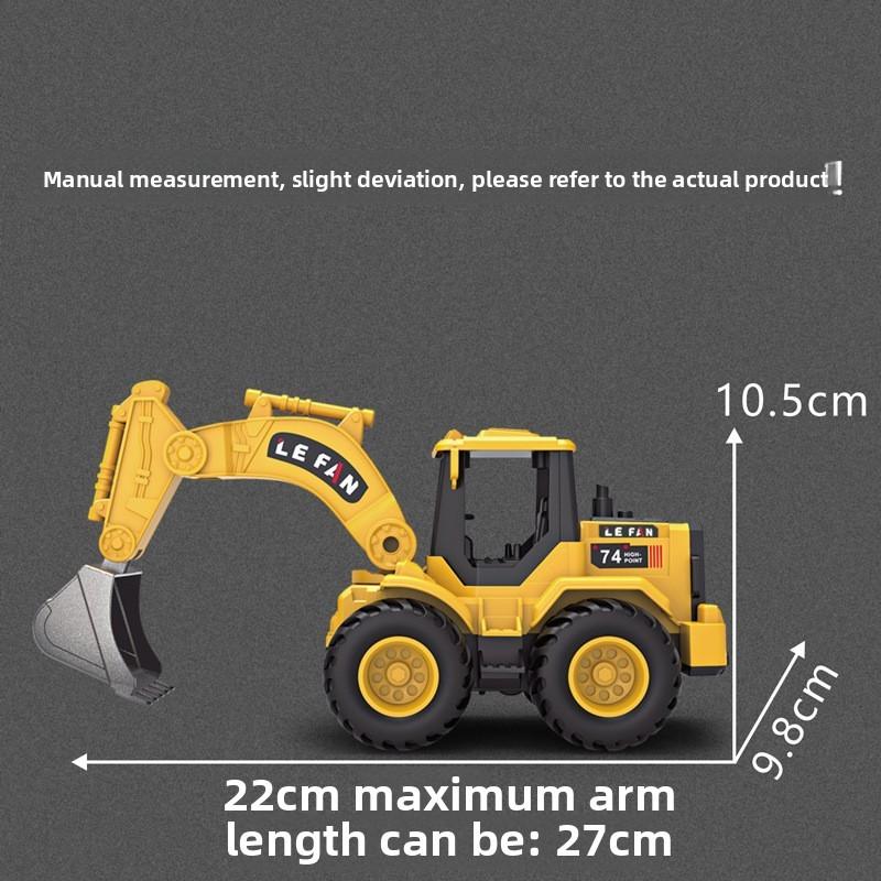 Simulation Inertial Sliding Excavator Bulldozer Model Children Toy For Kids Development