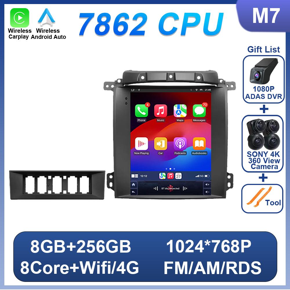 Car Radio Video Multimedia Player 9.7 Inch For Kia Sorento BL 2002 - 2006 For Teasla Style Vertical Screen Bluetooth RDS 8 Core