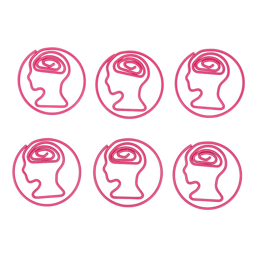 30pcs Paper Clips Human Shape Skid Resistance Multipurpose Small Paperclips for Office School R