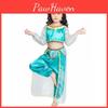 Encantador Traje Árabe Azul Para Crianças Perfeito Para o Halloween e Apresentações de Palco