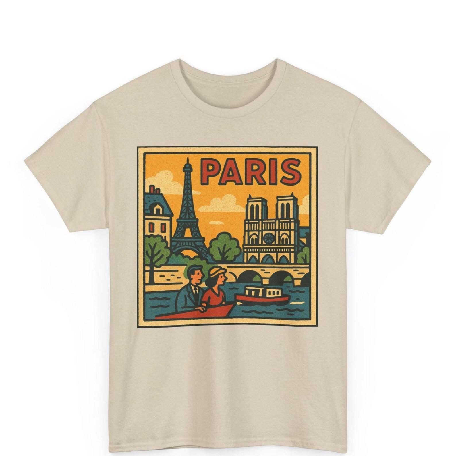 Paris Retro Comic T-Shirt: Vintage French Graphic Tee L