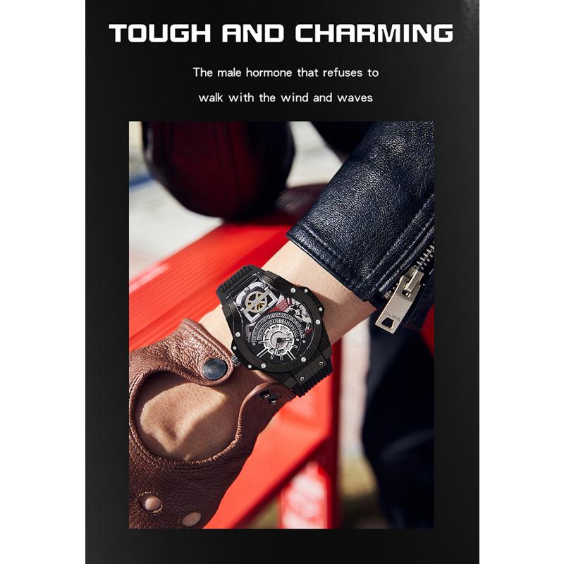 SANDA New World of Warcraft Drive Men's Watch Fashion Calendar Nights Light Syonatological Watch