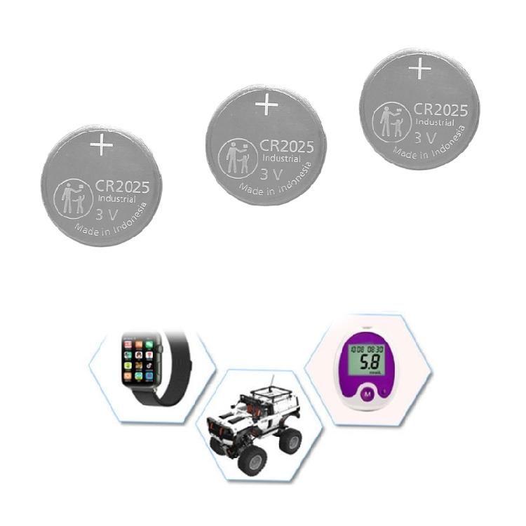 CR2025 Button Cell Batteries 165mAh 3V for Calculator Computer Motherboard 10pcs