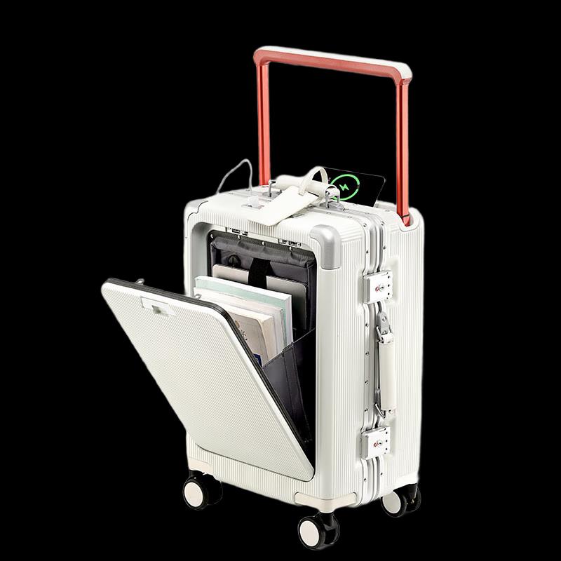 OEING Anti-Drop Front-Opening Carry-On Suitcase