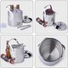 Stainless Steel Double Walled Insulated Ice Buck Ice Bucket Cold Beer Cooler Suitable For Outdoor Camping Home Bar Chilling