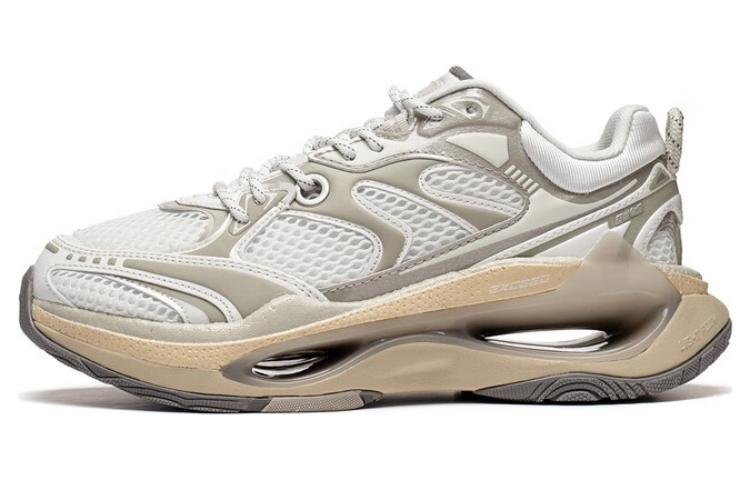 Li Ning Exceed Infinity Износостойкие Дышащие Низкие Спортивные Повседневные Кроссовки Женские Бело-Серые AZGT004-2 35