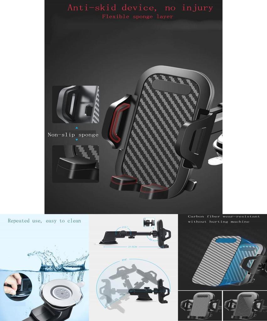 Hochwertige 360-Grad-Halterung Auto-Windschutzscheibenständer Für Mobiltelefone Ideal Für Alle Geräte 4 Bis 7 Zoll