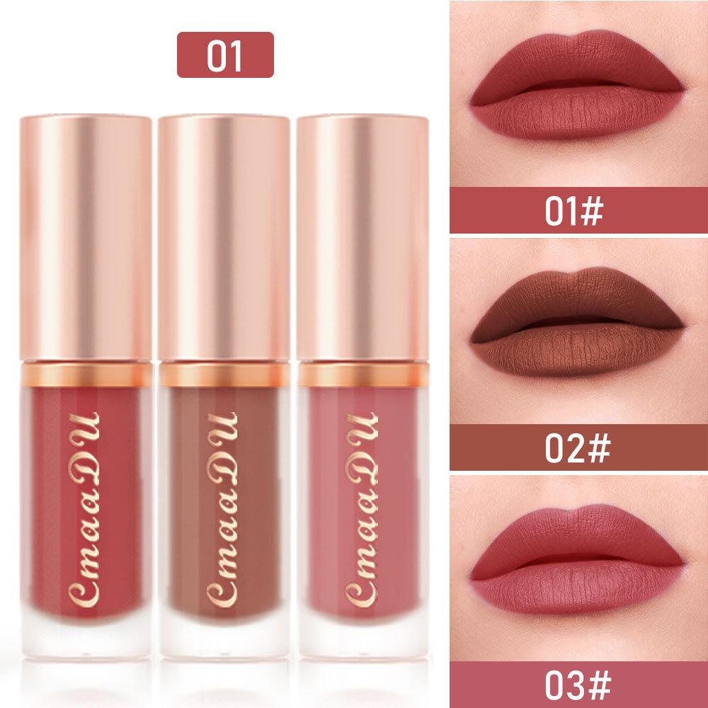 

CmaaDu 3 Lipstick Матовый бархатный блеск для губ 01