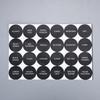 Round Glass Seasoning Dispenser Jar with Sealed Lid for BBQ and Household Spices