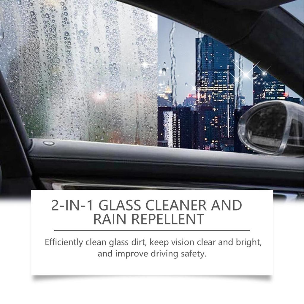 Rayhong Car Glass Cleaner Anti-Fog Two-in-One Windshield Cleaner Brightening and Oil Film Removal Anti-Fog Agent 100ml