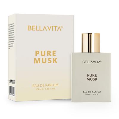 Parfém Pure Musk Eau De Parfum s konvalinkou, santalovým dřevem a tonkou| Prémiová, dlouhotrvající dřevitá, květinová vůně pro muže a ženy, 100 ML