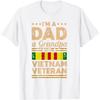 Vietnam Veteran Dad Grandpa T-Shirt Men's Vintage Graphic Tee Gift Short Sleeve